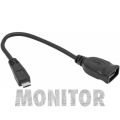 Kabel adapter micro USB (M) - USB (F) obsługuje tryb OTG / USB-OTG