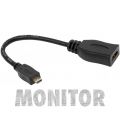 Kabel adapter przejście micro HDMI (M) / HDMI (F)  / HDMI-08