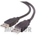 Przyłącze / Przedłużacz USB A (M) - USB A (M) 5m WERSJA 2.0 CZARNY / CABLE-140/5HS 